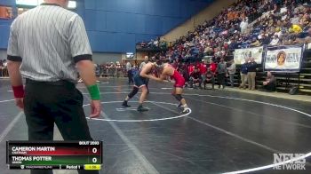 2 - 165 lbs Quarterfinal - Thomas Potter, Union vs Cameron Martin, Chatham