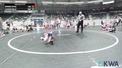65 lbs Rr Rnd 3 - Ronnie Leyba, TTWC Blue vs Louden Mills, Keystone Kids Wrestling Club