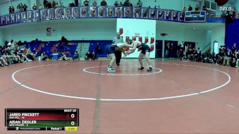 190 lbs Semis & Wb (16 Team) - Jared Prickett, Oak Hill vs Aidan Ziegler, New Prairie