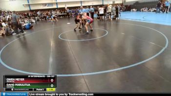 136-137 lbs Round 1 - David Marulitua, Central vs Owen Meyer, Douglas