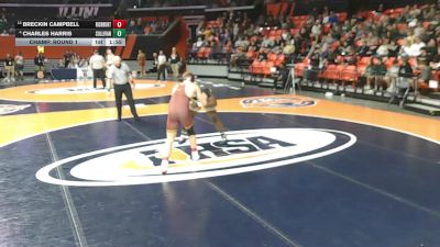 1A 285 lbs Champ. Round 1 - Breckin Campbell, Richmond (R.-Burton) vs Charles Harris, Chicago (Sullivan)