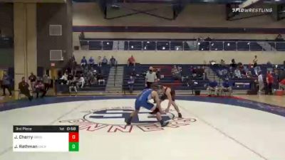 160 lbs 3rd Place - Jacob Cherry, Gettysburg vs Jonathan Rathman, Cocalico