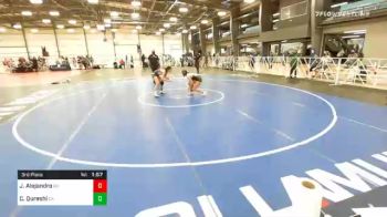 112 lbs 3rd Place - Jenavi Alejandro, NV vs Carissa Qureshi, CA