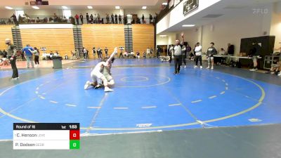 157 lbs Round Of 16 - Cole Henson, Level Up Wrestling Center vs Parker Dodson, Georgia
