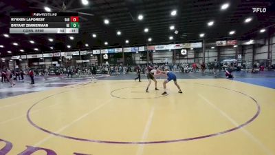 132 lbs Cons. Semi - Bryant Zimmerman, Nebraska Elite vs Rykken LaForest, Darkhorse