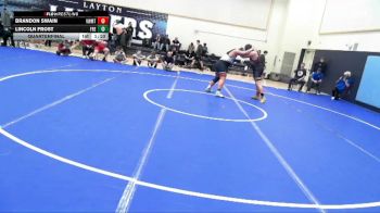 285 lbs Quarterfinal - Brandon Swain, Viewmont vs Lincoln Frost, Fremont