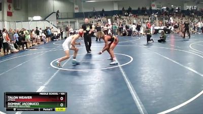 105 lbs Quarterfinal - Dominic Jacobucci, Upgraded Industries vs Talon Weaver, Attack