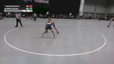 120 lbs Cons. Sub-quarters - Ricardo Poolaw, Cleveland High School Wrestling vs Dawson Beckley, Team Tulsa Wrestling Club