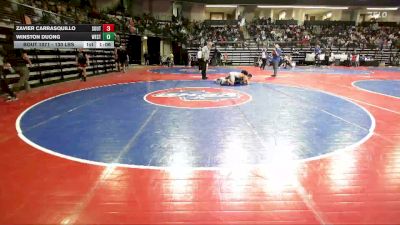 130 lbs Round Of 16 - Zavier Carrasquillo, South Georgia Athletic Club vs Winston Duong, West Forsyth Wrestling Club