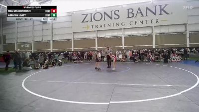 77 lbs 1st Place Match - Amaiya Hiatt, Westlake Wrestling Club vs Mia Mackintosh, Aviator Wrestling Academy