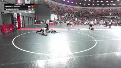 45 lbs Semifinal - Bennett Burich, Mollitium Wrestling Club vs Colin Kreuzer, B.A.M Training Center
