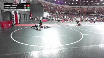 45 lbs Semifinal - Bennett Burich, Mollitium Wrestling Club vs Colin Kreuzer, B.A.M Training Center