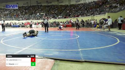 130 lbs Consi Of 32 #2 - Elijah Steele, Westmoore Wresting vs Drayke Lawrence, Broken Arrow Junior High