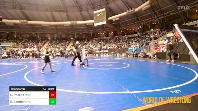 67 lbs Round Of 16 - Grayson Phillips, Team Tulsa Wrestling Club vs Ezra Gamber, Shootbox