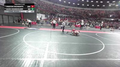 115 lbs Cons. Round 3 - David Householder, Menomonie vs Preston Hackbarth, Sussex Sabercats Wrestling Club