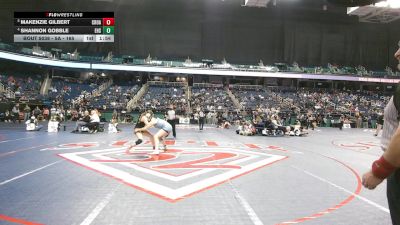 5A - 165 lbs Quarterfinal - Makenzie Gilbert, Croatan vs Shannon Gobble, Enka High School