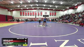 285 lbs Cons. Round 2 - Michael Brent, Fresno State NCWA vs Sepehr Hojati, Sierra College