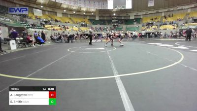 132 lbs Final - August Langston, Beebe Badgers Wrestling Club vs Steele Smith, Mountain Home Flyers Youth Wrestling Club