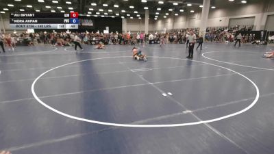 140 lbs Cons. Semis - Nora Akpan, Pinnacle Wrestling Club vs Ali Bryant, Ground Zero Wrestling
