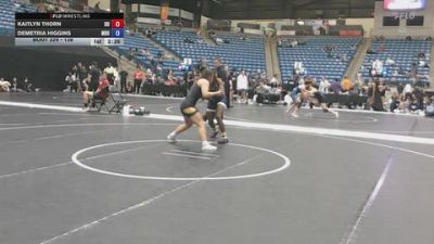 138 lbs Quarterfinal - Kaitlyn Thorn, Ottawa University vs Demetria Higgins, Missouri Baptist University