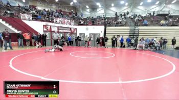 132 lbs Cons. Round 2 - Steven Hunter, Lawrence North Wrestling Club vs Zakai Hathaway, Unafiliated