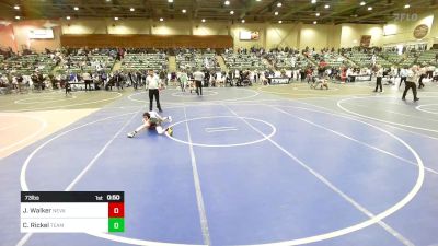 73 lbs Consi Of 4 - Jt Walker, Nevada Elite vs Cato Rickel, Team Aggression