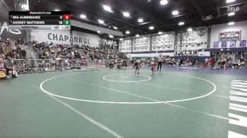 100 lbs Semifinal - Audrey Matthews, Vista Murrieta vs Mia Almendariz, Temecula Valley