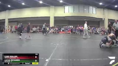 125 lbs Round 1 (6 Team) - Luke Mullins, Patriot Wrestling vs Lucas Richards, Bad Bass