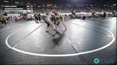 110 lbs Round Of 32 - Karlye Brown, Wagoner Takedown Club vs Kaydeance Thompson, Sperry Wrestling Club