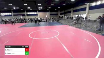 138 lbs Consi Of 8 #1 - Evan Roy, Independent vs Christian Lopez, Mustang WC
