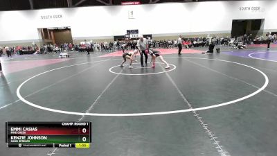 100A Champ. Round 1 - Emmi Casias, Pine Creek vs Kenzie Johnson, Sand Springs