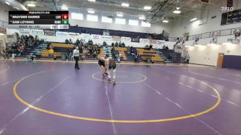 132 lbs Quarterfinal - Brayden Harris, Lovell vs Sam Loyning, Rocky Mountain