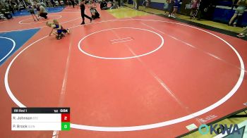 49 lbs Rr Rnd 1 - Ruby Johnson, Sallisaw Takedown Club vs Peyton Brock, Glenpool Youth Wrestling