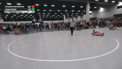 74 lbs Cons. Rd Of 16 - Jackson Strittmatter, Young Guns Wrestling Club vs Logan Dodge, Michigan Premier WC