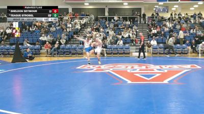 125 lbs Quarterfinal - Sheldon Seymour, Lehigh vs Teague Strobel, Hofstra