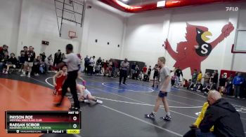 110 lbs Round 3 - Payson Roe, Western Wrestling Club vs Raegan Scibor, Hanover Central Middle School