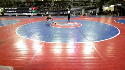 120 lbs Quarterfinal - Mason Murry, Georgia vs Ben Martin, West Forsyth Wrestling Club
