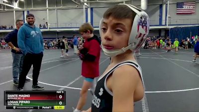 52 lbs Finals (2 Team) - Logan Piparo, Iron Horse vs Dante Magno, Ruthless WC