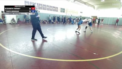 138 lbs Cons. Round 3 - Faith Jernigan, Cerritos College vs Elizabeth Tierney, Cerritos College