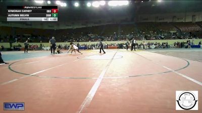 120 lbs Final - Ki'Morah Cathey, Union Girls JH vs Autumn Belvin, Shawnee Wrestling