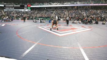 5A 144 lbs 3rd Place Match - Alejandro Briones, Cedar Ridge vs Josh Kellis, Montgomery Central