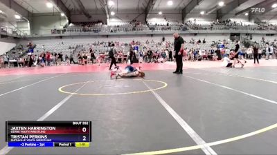 86-90 lbs Round 3 - Jaxten Harrington, Ozark Youth Wrestling vs Tristan Perkins, Smithville Youth Wrestling