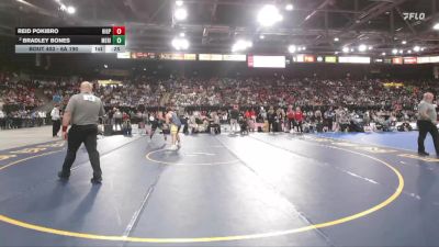 6A 190 lbs 5th Place Match - Reid Pokibro, Highland-P vs Bradley Bones, Meridian