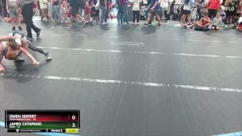 64 lbs 1st Place Match - James Catapano, VHW vs Owen Seifert, Team Barracuda