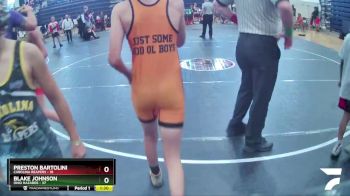 95 lbs Round 1 (6 Team) - Blake Johnson, Ohio Hazards vs Preston Bartolini, Carolina Reapers
