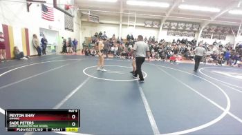 126 lbs Champ. Round 2 - Sade Peters, Barry Goldwater High School vs Peyton Shay, Ganado