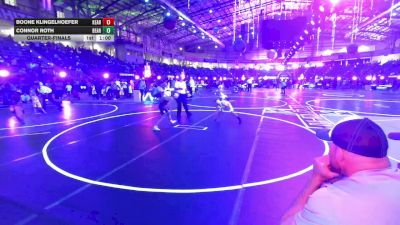 74 lbs Quarterfinal - Boone Klingelhoefer, Kearney Matcats vs Connor Roth, Bear Cave WC