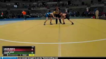 130 lbs Semis (4 Team) - Caleb Wolf, Adrian vs Jacob Reeck, Staples-Motley