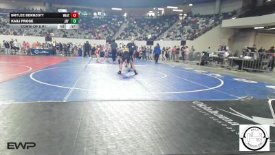 105 lbs Consi Of 8 #1 - Brylee Bernzott, Weatherford vs Kaili Prose, Jay Junior High