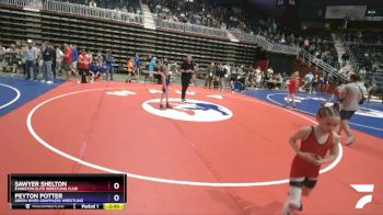 62 lbs Round 2 - Sawyer Shelton, Evanston Elite Wrestling Club vs Peyton Potter, Green River Grapplers Wrestling